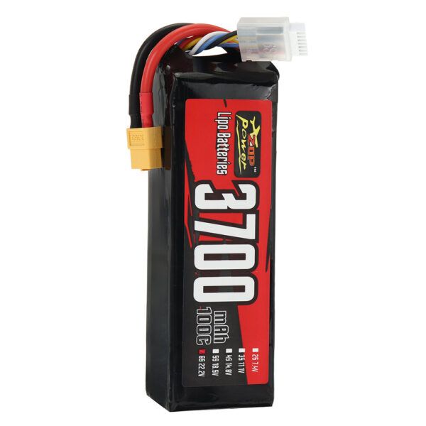 ZOP Power 6S 22.2V 3700mAh 100C 82.14Wh LiPo Battery XT60 Plug for RC Car - Image 1