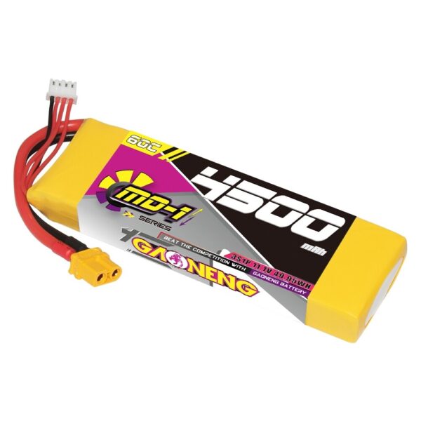 Gaoneng GNB 11.1V 4500mAh 60C 3S LiPo Battery T Plug / XT60 Plug for 1/10 1/8 1/7 Scale RC Car RC Airplane Helicopter MultiCopter RC Boat - Image 1