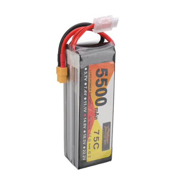 ZOP Power 14.8V 5500mAh 75C 4S LiPo Battery XT60 Plug for RC Drone - Image 5