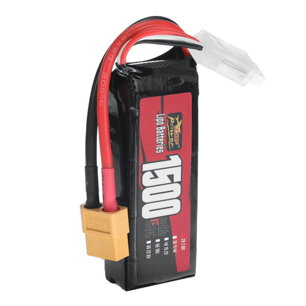 ZOP Power 2S 7.6V 1500mAh 60C 11.4Wh LiPo Battery XT60 Plug for RC Drone - Image 1