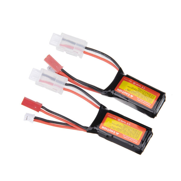 2Pcs ZOP Power 7.4V 300mAh 30C 2S LiPo Battery PH2.0 Plug for RC Drone - Image 1