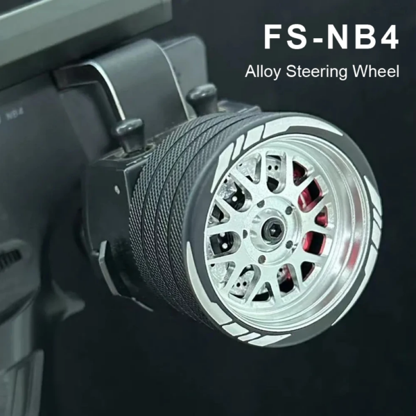 Radio Controller Universal Aluminum Alloy Full Metal Handwheel Steering Wheel for Flysky NB4/NB4 Pro Transmitter DIY Accessories - Image 1