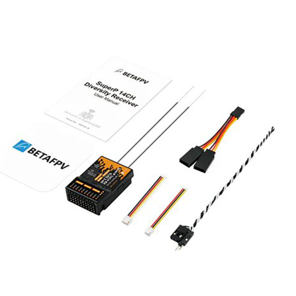 BETAFPV SuperP 2.4Ghz/915MHz 14CH ELRS PWM Diversity Receiver with Dual Antenna Dual Reception For RC Airplane Cars Boats Drones - Image 9