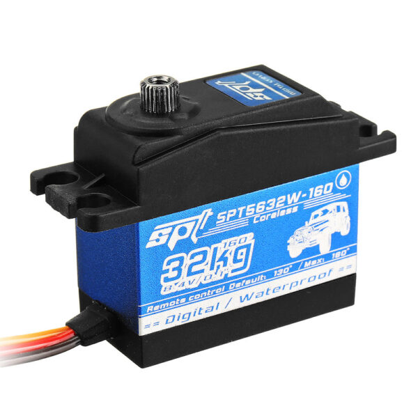 SPT Servo SPT5632W-160 32KG Coreless Digital Servo Waterproof Large Torque For 1/8 1/10 RC Car - Image 2