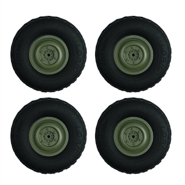 4PCS LDR/C LDP06 1/12 Unimog RC Car Spare Tires Wheels L0049G L0049Y Vehicles Models Parts Accessories - Image 2