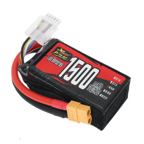 ZOP Power 4S 14.8V 1500mAh 120/240C 22.2Wh LiPo Battery XT60 Plug for Geprc Cinelog35 150-220mm 4 Inch 5 Inch Freestyle RC FPV Racing Drone - Image 1