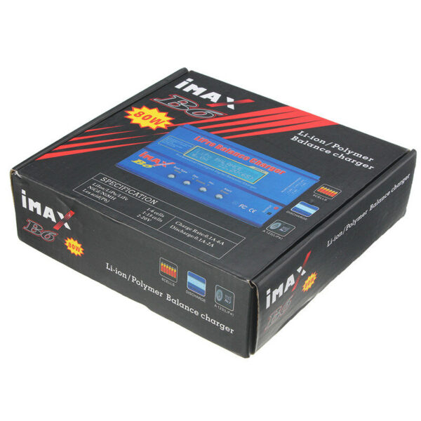 iMAX B6 80W 6A Lipo Battery Balance Charger T Plug with Power Supply Adapter - Image 7