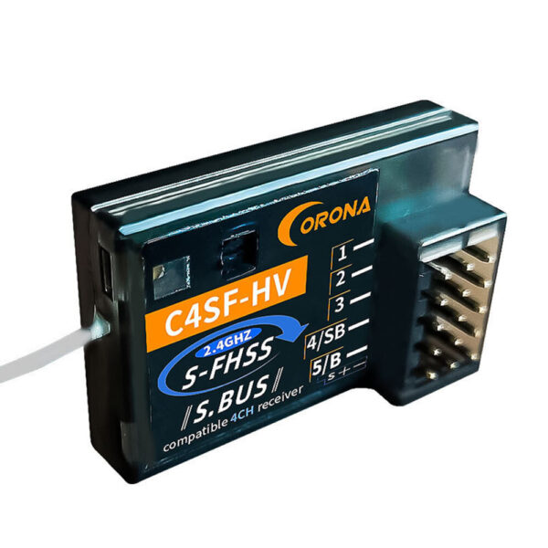 Corona C4SF 2.4GHz 4CH S-FHSS/FHSS SBUS Compatible Receiver for Futaba 3PV 4PLS 4PV 7PX 4PX Radio Transmitter - Image 1