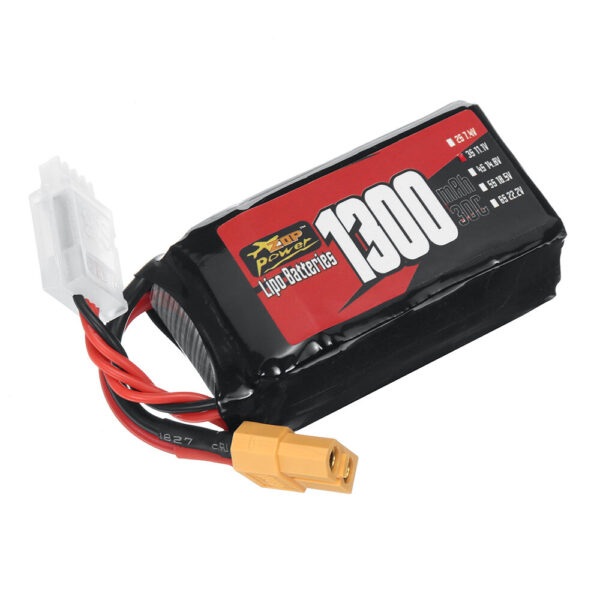 ZOP Power 3S 11.1V 1300mAh 30C 14.43Wh LiPo Battery XT60 Plug for RC Drone FPV Racing - Image 2