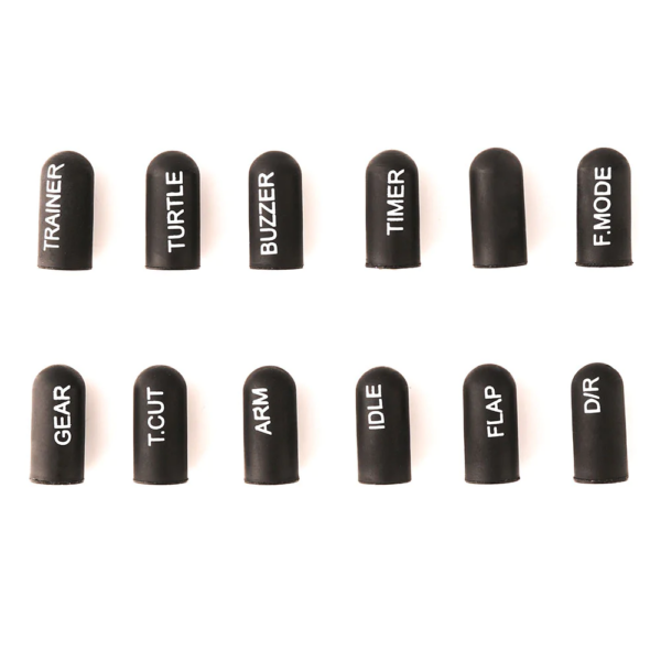 12pcs Radiomaster Labeled Silicon Switch Cover kits Short/ Long for TX16S TX12 Zorror Jumper Flysky Radio Transmitter - Image 6