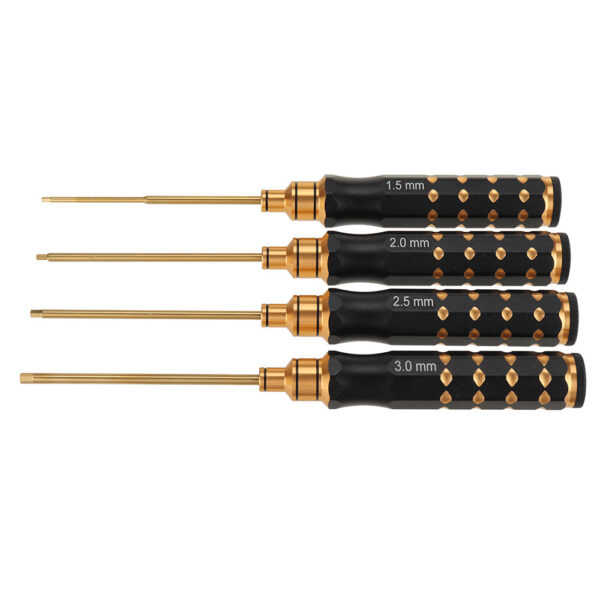 4Pcs 1.5/2.0/2.5/3.0mm Titanium Alloy Hex Screwdriver Tool Kit for RC FPV Drone - Image 2