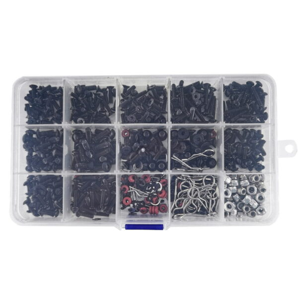 500Pcs M3 M4 Rc Car Repair Tool Set Screws Box Set For SCx10 TRX4 1/10 HSP Remote Control RC Car Parts - Image 1