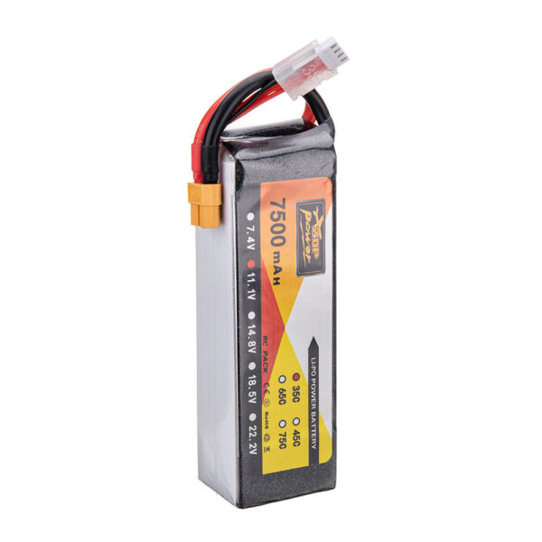 ZOP Power 11.1V 7500mAh 35C 3S LiPo Battery XT60 Plug for RC Drone - Image 7