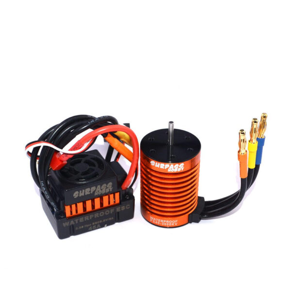 Surpass Hobby Waterproof F540 3000KV Brushless Motor +45A ESC For 1/10 Rc Car Parts - Image 1