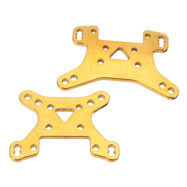 2PCS Wltoys 124017 124019 1/12 RC Car Spare Metal Front Rear Shock Absorber Plate Board 1833 Vehicles Model Parts - Image 2