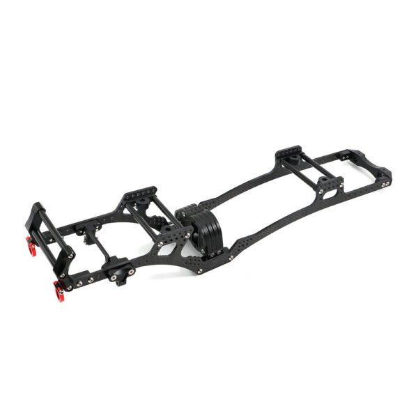 Carbon Fiber LCG Chassis Kit Frame Rail Skid Plate Set for SCX10 1/10 RC Crawler Car DIY Upgrade Parts - Image 1