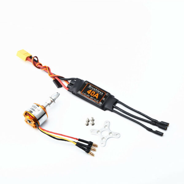 A2212 1000KV/1400KV/2200KV Brushless Motor+40A ESC+SG90 9g Servo+8060/6035 Propeller RC Power Combo System for RC Airplane Fixed Wing - Image 2