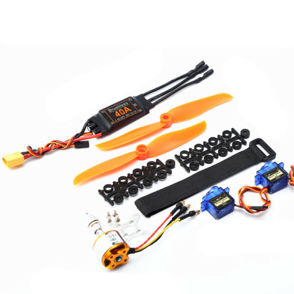 A2212 1000KV/1400KV/2200KV Brushless Motor+40A ESC+SG90 9g Servo+8060/6035 Propeller RC Power Combo System for RC Airplane Fixed Wing - Image 1