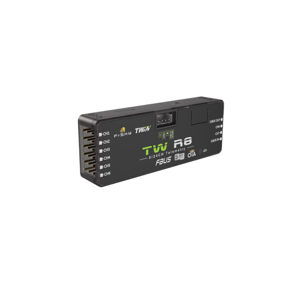 FrSky TW R8 Dual 2.4G 8/24CH PWM Telemetry Receiver FBUS / S.Port SBUS Output for FPV RC Racer Drone - Image 1