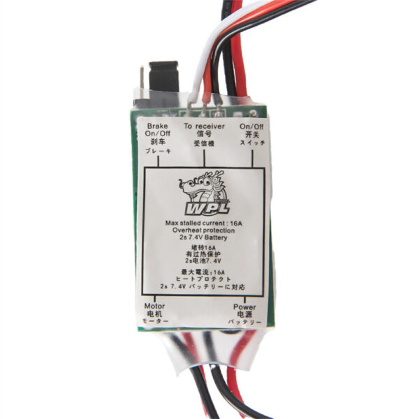 15A Brushed ESC Speed Controller for WPL C14 C24 B24 B36 1/16 RC Cars Vehicles Models Upgraded Spare Parts - Image 6