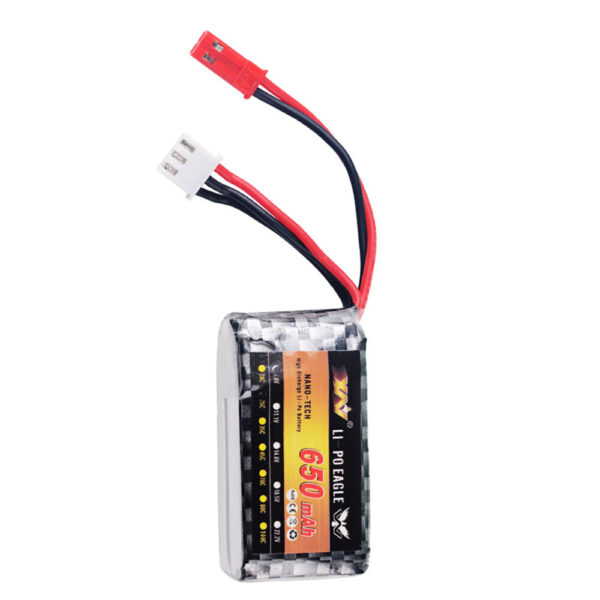 XW 7.4V 650MAH 2S 25C LiPo Battery T/SM/JST/XT30 Plug for RC Drone - Image 4