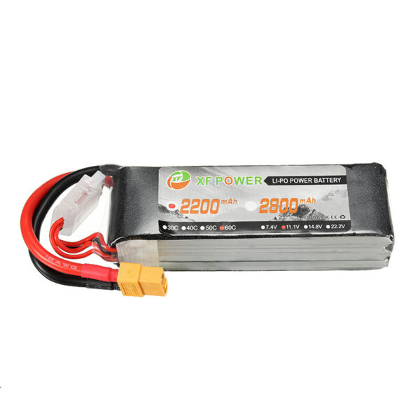 XF Power 11.1V 2200mAh 60C 3S Lipo Battery XT60 Plug - Image 6