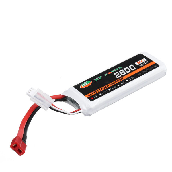 XF POWER 7.4V 2600mAh 60C 2S Lipo Battery T Plug for Wltoys 1/14 144001 RC Car Upgrade Parts - Image 4