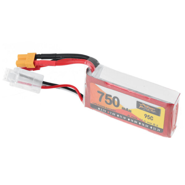 ZOP POWER 7.4V 750mAh 95C 2S LiPo Battery XT30 JST Plug for RC Drone - Image 1