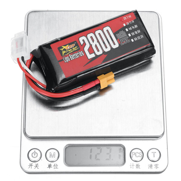 ZOP Power 7.4V 2800mAh 25C 2S LiPo Battery With XT30 Plug for RC Drone - Image 9