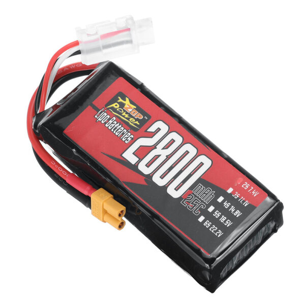 ZOP Power 7.4V 2800mAh 25C 2S LiPo Battery With XT30 Plug for RC Drone - Image 2