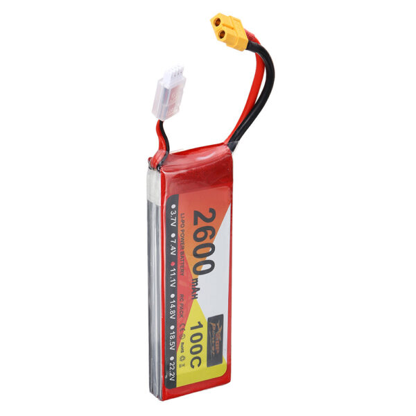 ZOP Power 11.1V 2600mAh 100C 3S LiPo Battery XT60 Plug for RC Drone - Image 1