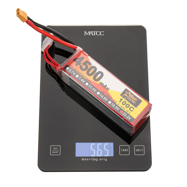 ZOP Power 22.2V 4500mAh 100C 6S LiPo Battery XT60 Plug for RC Drone - Image 9