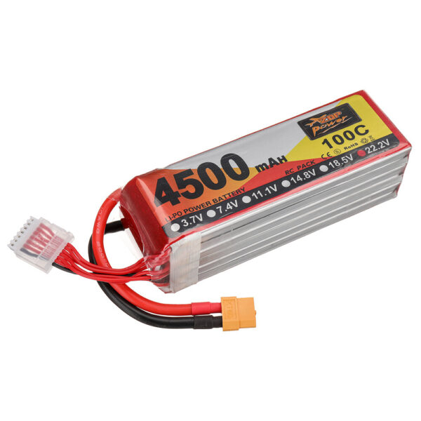 ZOP Power 22.2V 4500mAh 100C 6S LiPo Battery XT60 Plug for RC Drone - Image 3