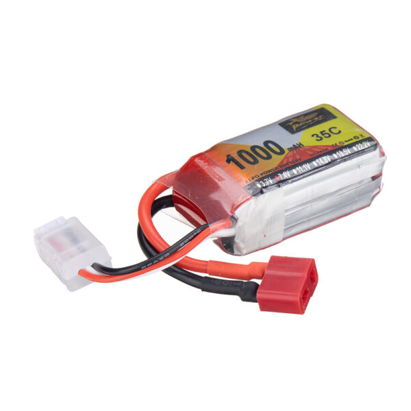 ZOP Power 7.4V 1000mAh 35C 2S LiPo Battery T Deans Plug for RC Drone - Image 3