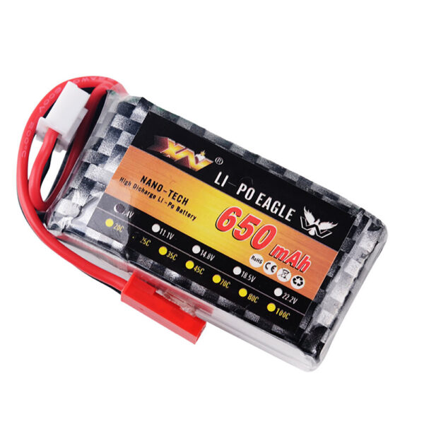 XW 7.4V 650MAH 2S 25C LiPo Battery T/SM/JST/XT30 Plug for RC Drone - Image 1