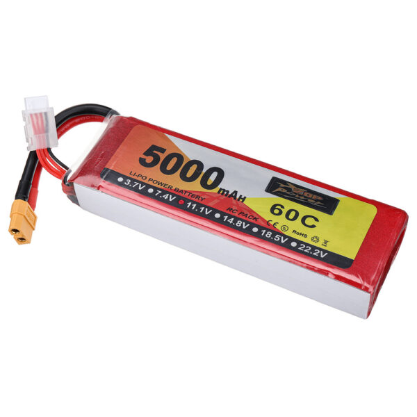 ZOP Power 11.1V 5000mAh 60C 3S LiPo Battery XT60 Plug for RC Drone - Image 3