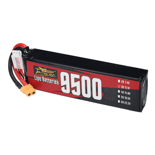 ZOP Power 3S 11.1V 9500mAh 65C 105.45Wh LiPo Battery XT60 Plug for RC Car - Image 3