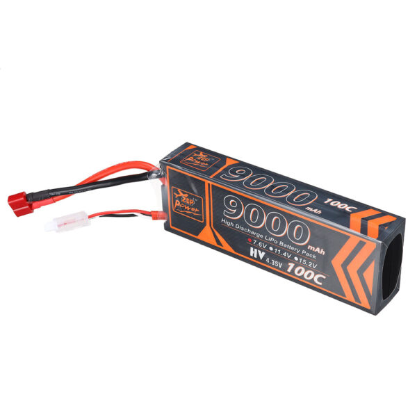 ZOP Power 7.6V 9000mAh 100C 2S LiPo Battery T Deans Plug for RC Car - Image 6