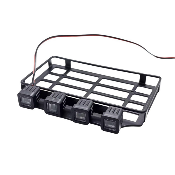 Upgraded Metal Luggage Rack with Light For MN82 1/12 RC Spare Parts - Image 7