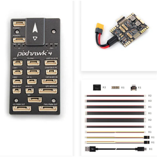 Holybro Pixhawk 4 Flight Controller PM02 / PM07 Power Module M9N / M10 GPS Combo for DIY Mlti-Rotor MultiCopter - Image 6