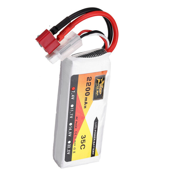 ZOP Power 7.4V 2200mAh 35C 2S Lipo Battery T Plug for Wltoys 124019 144001 10428 10428A/B/C/A2/B2/C2 K949 RC Car - Image 5