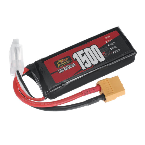 ZOP Power 2S 7.6V 1500mAh 60C 11.4Wh LiPo Battery XT60 Plug for RC Drone - Image 3