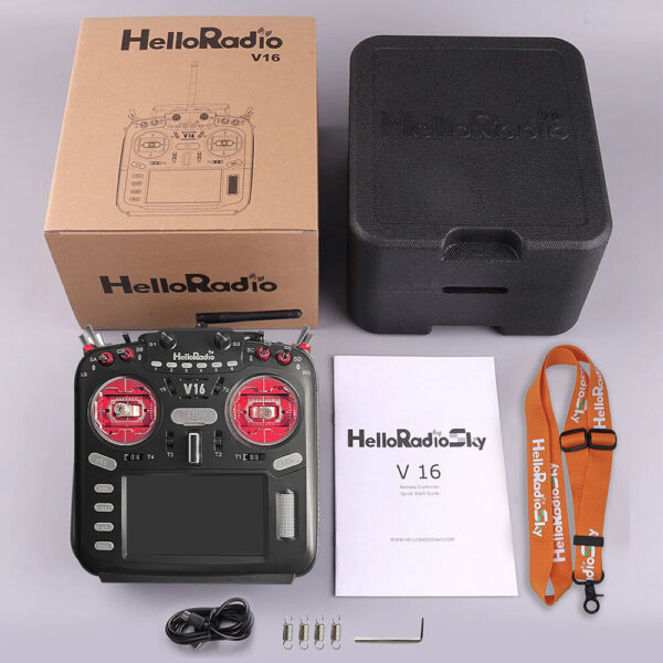 HelloRadioSky V16 MAX ELRS 4in1 Multi-protocol VG01 Hall Gimbals EdgeTX & OpenTX Radio Transmitter with Touch Screen AI Voice Control for FPV Drone Helicopter RC Airplane - Image 9