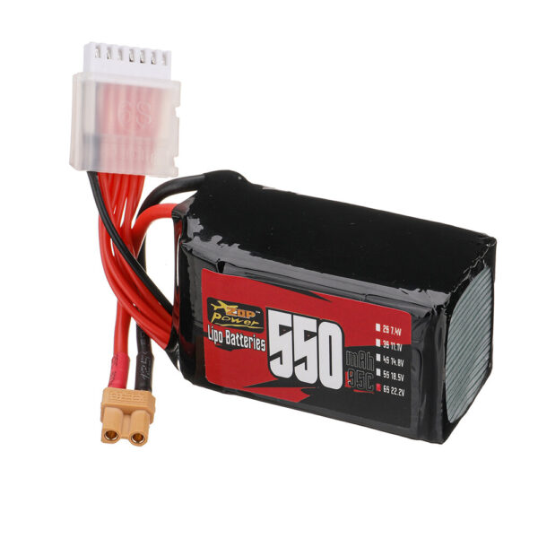 ZOP Power 6S 22.2V 550mAh 95C 12.21Wh LiPo Battery XT30 Plug for BabyApe  II RC Drone FPV Racing - Image 1