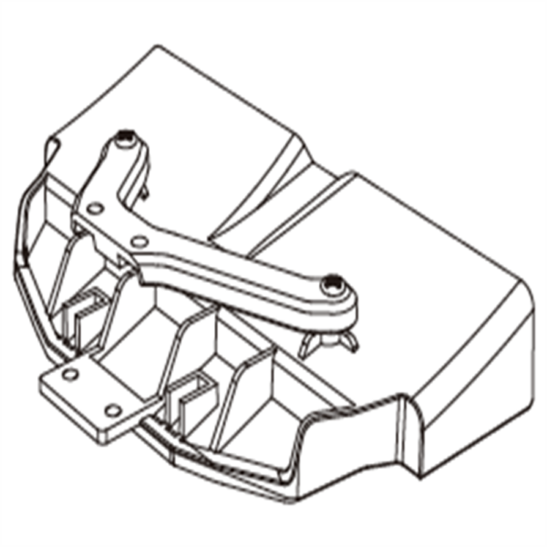 MJX 14303 1/14 RC Car Original Parts Front Bumper Assembly 14110L3 Rear Bumper Assembly - Image 1