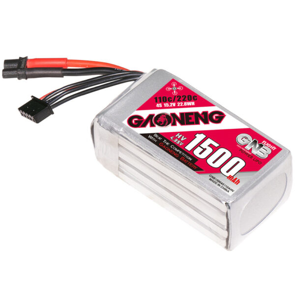 GNB GAONENG 15.2V 1500mAh 110C 4S LiPo Battery T/XT30/XT60 Plug for RC Drone - Image 1