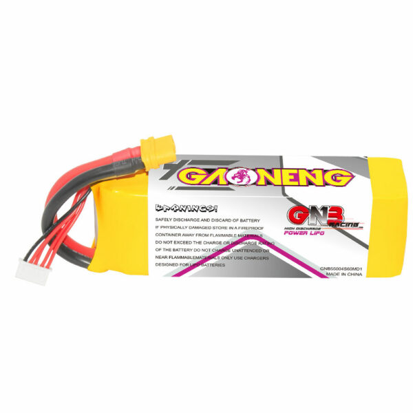 Gaoneng GNB 4S 14.8V 5500mAh 60C LiPo Battery T Plug / XT60 Plug for 1/8 Scale RC Car 700 Helicopter RC Boat MultiCopter - Image 3