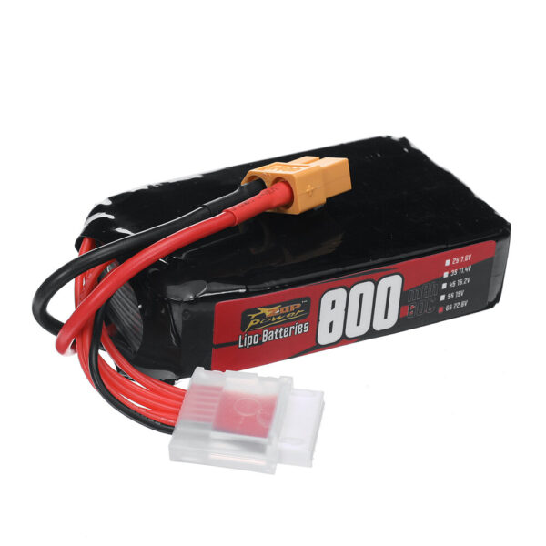 ZOP Power 6S 22.8V 800mAh 60C 17.76Wh LiPo Battery XT60 Plug for RC Drone - Image 2