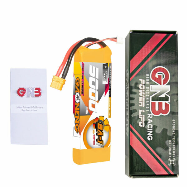 Gaoneng GNB 7.4V 5000mAh 40C 2S LiPo Battery T Plug / XT60 Plug for 1/10 and 1/8 scale RC Hobby Models RC Car Boat - Image 5