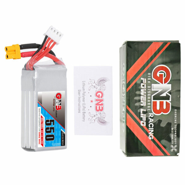 Gaoneng GNB 11.1V 550mAh 80/160C 3S LiPo Battery XT30 Plug for RC Drone - Image 4